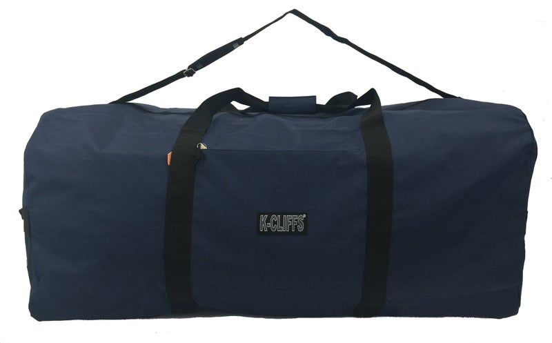 K-Cliffs Heavy Duty Cargo Duffel Large Sport Gear Drum Set Equipment Hardware Travel Bag Rooftop Rack Bag (24" x 12" x 12", Navy) - Image 1